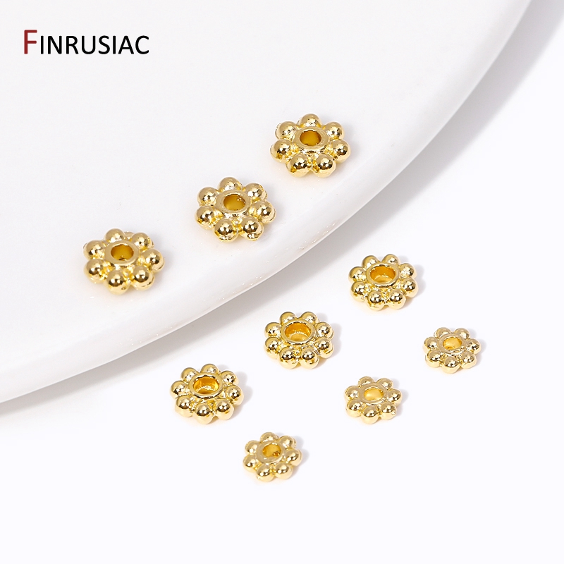 Jewelry Making Bali - 30 peças 4mm/5mm/6mm 14k contas espaçadoras
