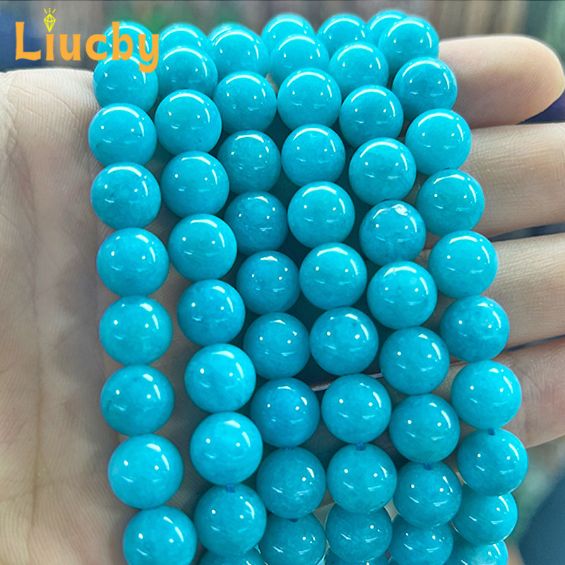 Jewelry Making Amazon - Contas de Pedra Natural Jade Colorida