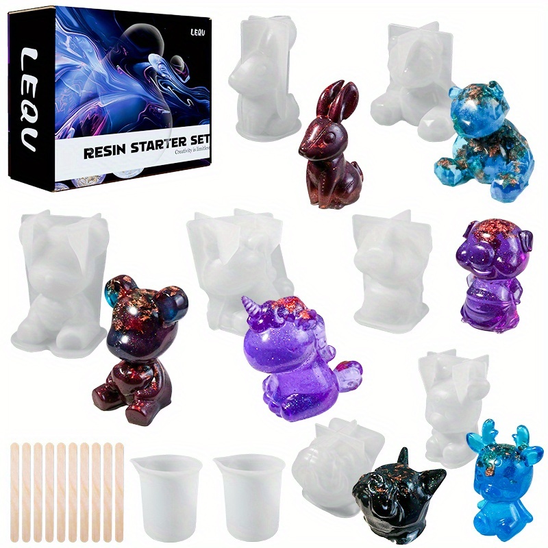 Resin Mold Jewelry - Conjunto de 19 peças de moldes