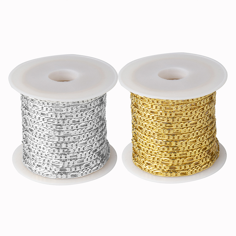 Chain Roll Cable - SAUVOO-Correntes Curb Ultra-Finas para Mulheres, Ligação