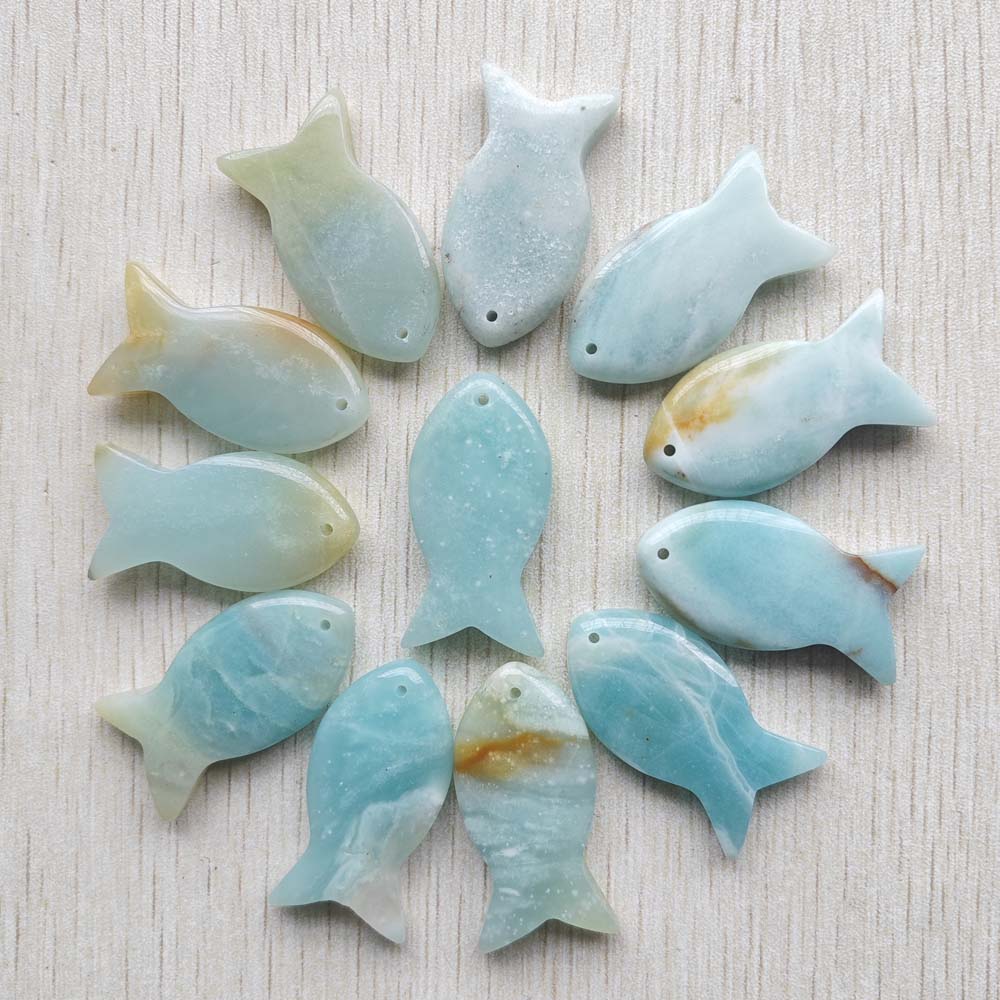 Jewelry Making Amazon - Natural amazon pedra moda esculpida misturada