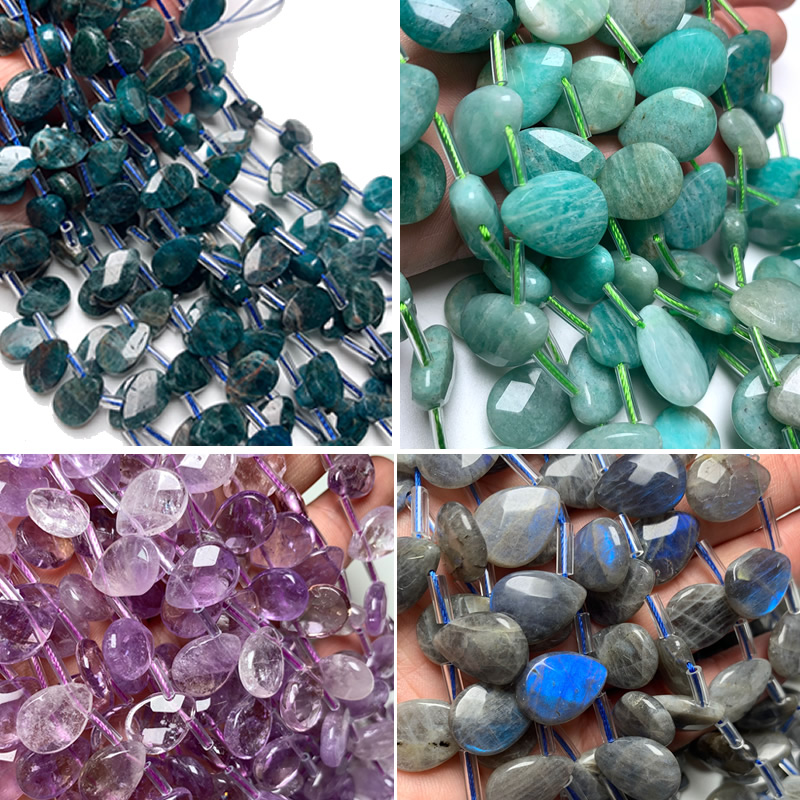 Jewelry Making Amazon - Facetado natural 8x12mm labradorite amazon sodalite