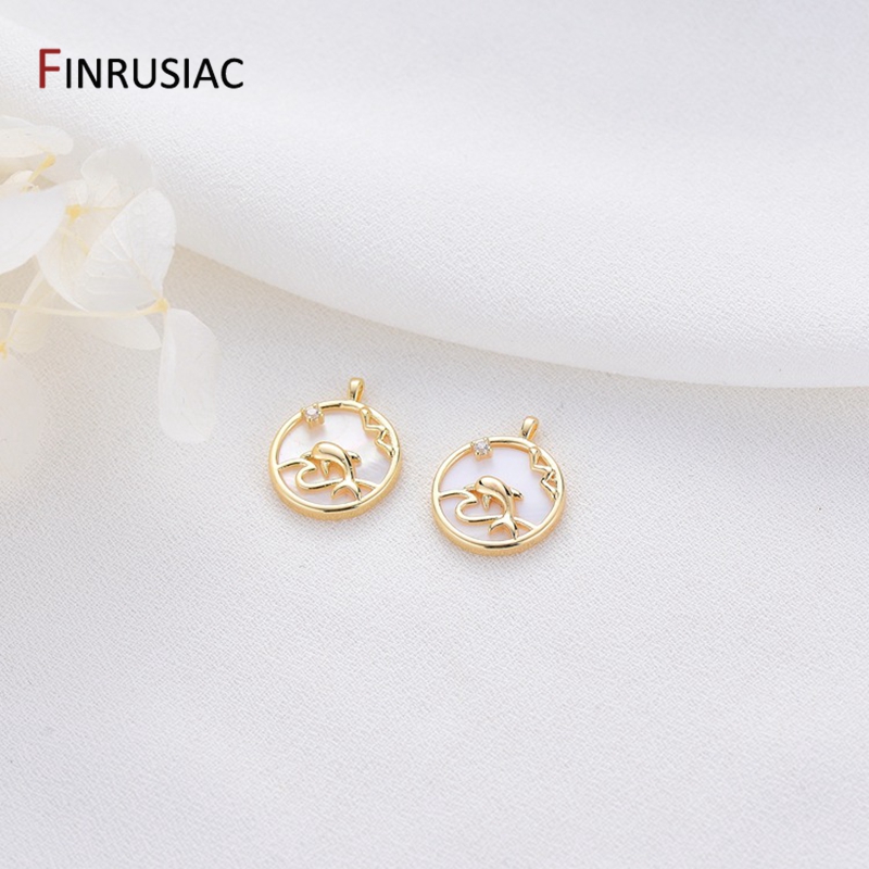 14k Banhado a Ouro Baleia e Ca - Jewelry Making Bali avaliação e preço