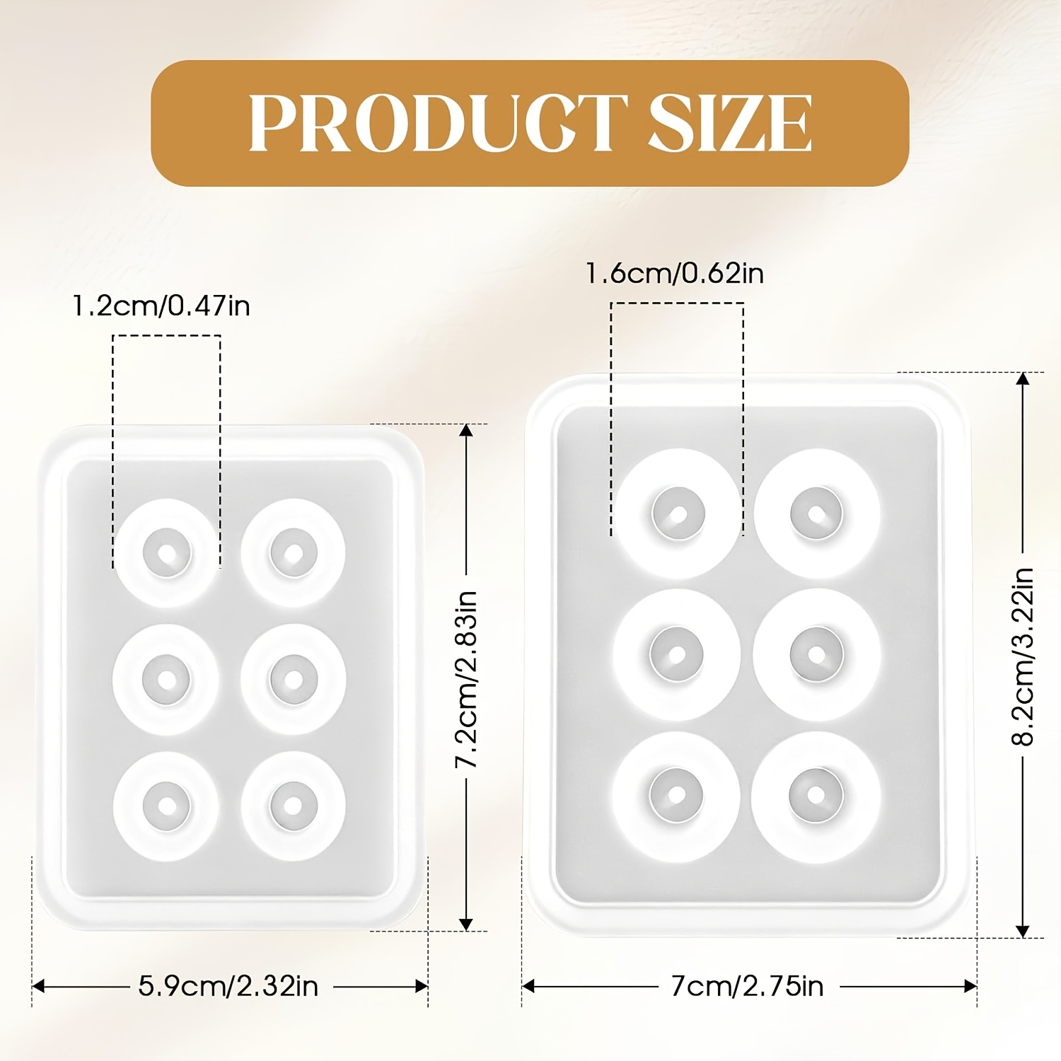 Dois moldes esféricos perfurad - Resin Mold Jewelry avaliação e preço