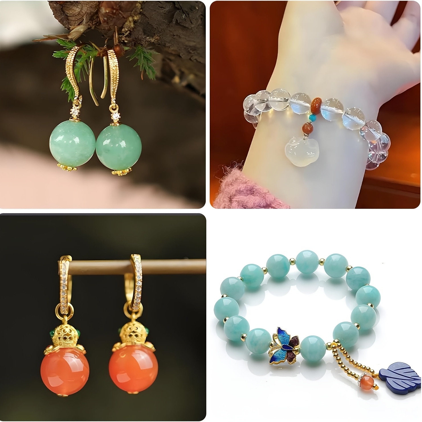 Dois moldes esféricos perfurad - Resin Mold Jewelry avaliação e preço