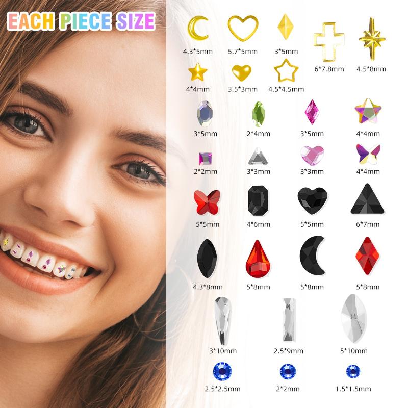 1 conjunto de gemas dentárias, - Jewelry Making Tool Kit avaliação e preço