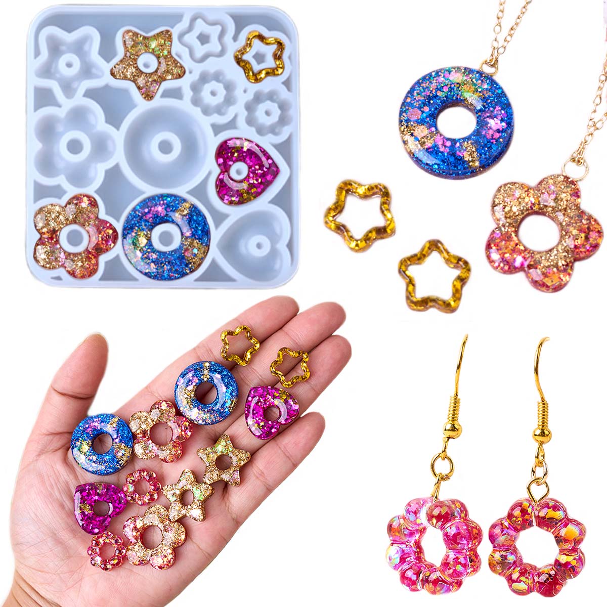 Molde de silicone multifuncion - Resin Mold Jewelry avaliação e preço