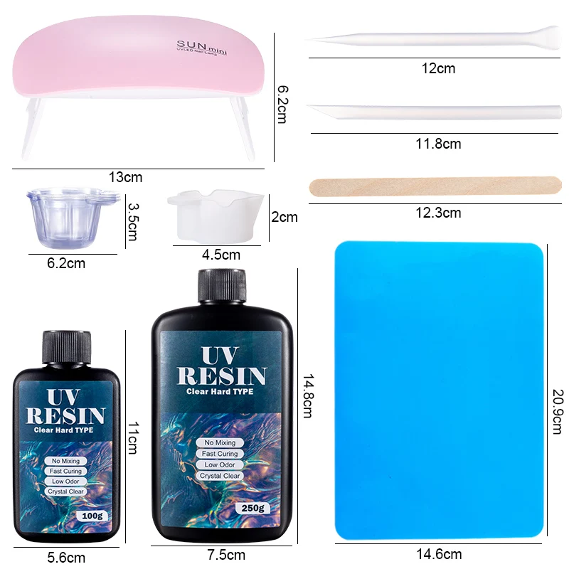 Kit de cola de resina uv dura, - Jewelry Making Tool Kit avaliação e preço
