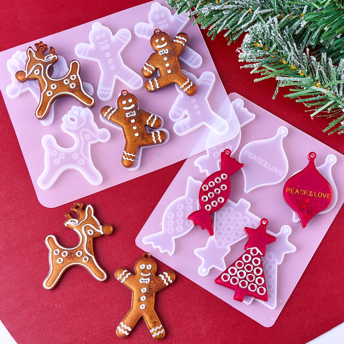 Série de natal brincos pingent - Resin Mold Jewelry avaliação e preço