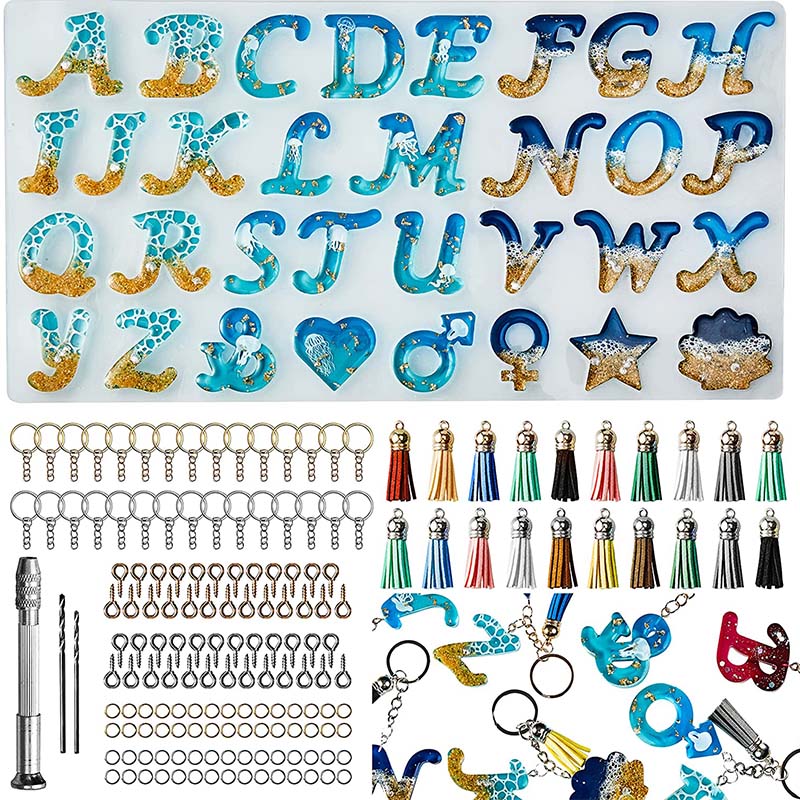 Molde de silicone do alfabeto  - Jewelry Making Tool Kit avaliação e preço