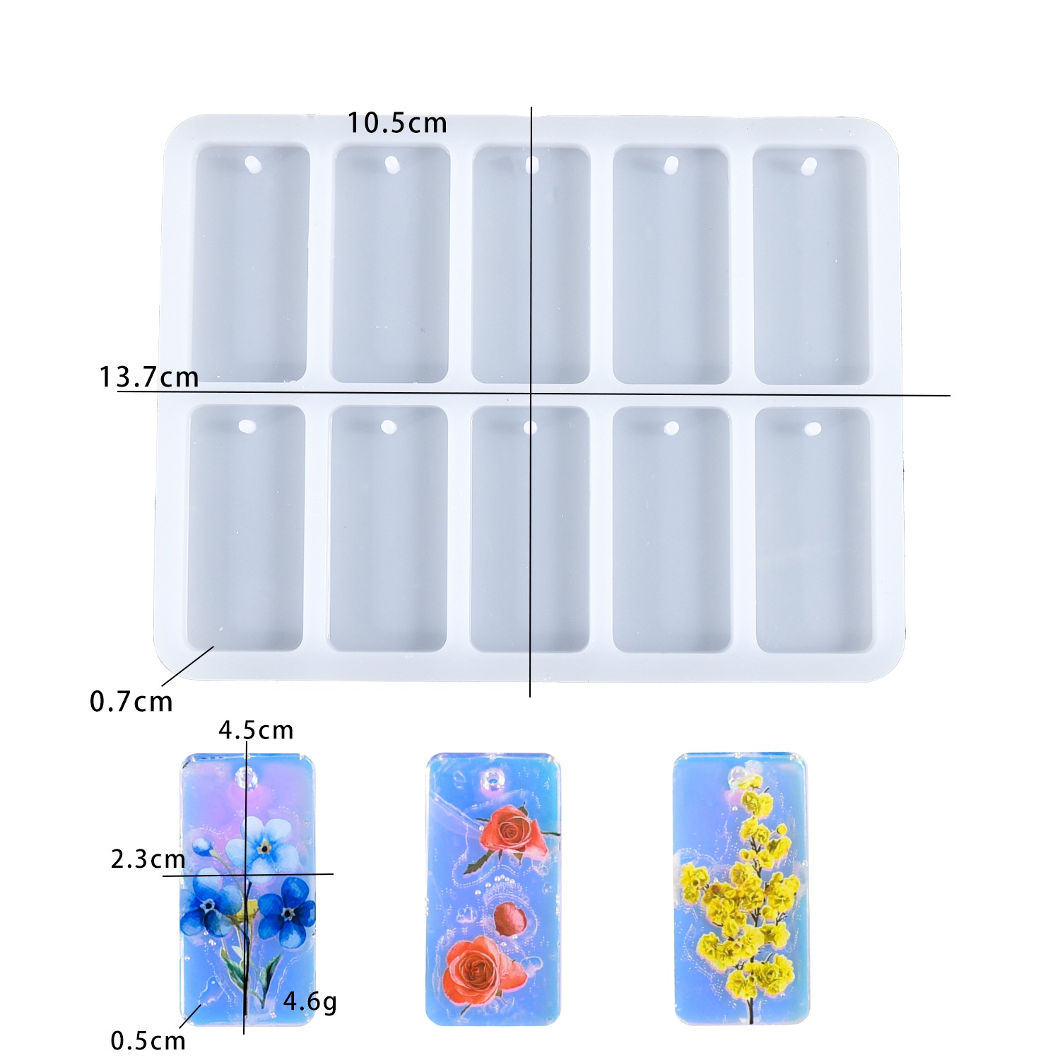 Molde de silicone DIY para res - Resin Mold Jewelry avaliação e preço