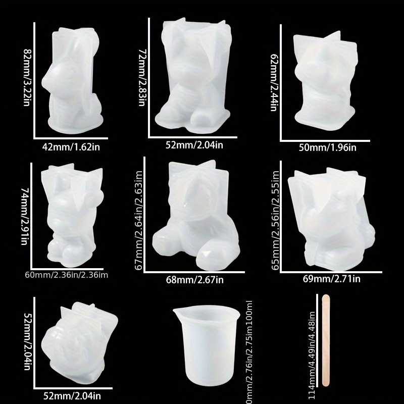 Conjunto de 19 peças de moldes - Resin Mold Jewelry avaliação e preço