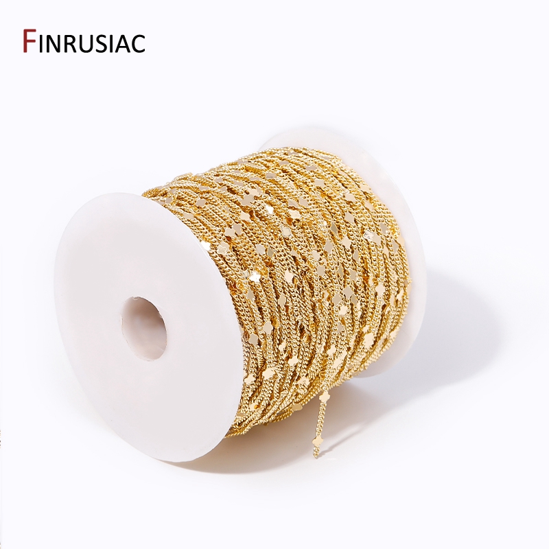 14K Banhado A Ouro Latão Lante - Chain Roll Cable avaliação e preço