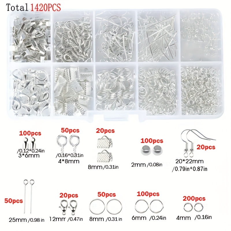 Kit de 1420 Peças para Fabrica - Jewelry Making Tool Kit avaliação e preço