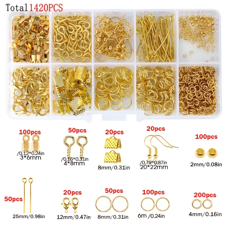 Kit de 1420 Peças para Fabrica - Jewelry Making Tool Kit avaliação e preço