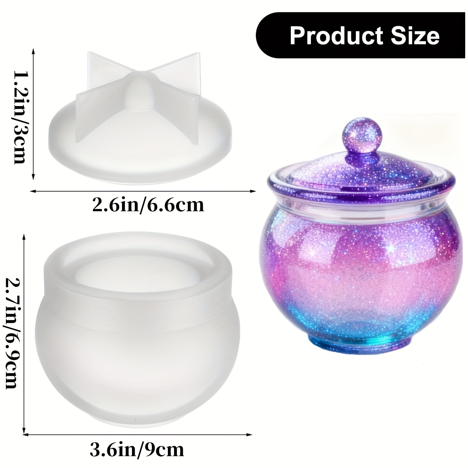 1 conjunto de moldes redondos  - Resin Mold Jewelry avaliação e preço