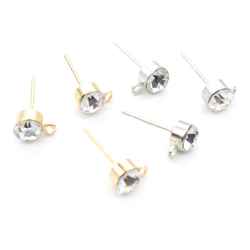 50 pçs brincos pinos com zircã - Jewelry Making Kit avaliação e preço